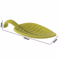 (50 adet) Sunum Kaşığı LEAF - Melamin - 100mm - Yeşil