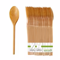 (1000 pcs) Reusable Spoon - 180mm - Brown