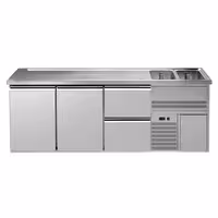 Direct Draw Beer Dispenser / Kegerator PREMIUM – 2500×700 mm – 2-Door, 2-Drawer