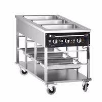 Vattenbadsvagn - 3 kW - 3x GN 1/1 - individuell temperaturreglering per brunn