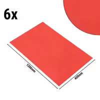 (6 pcs) Damask Table Runner Vienna - 40x130cm - Fiery Red