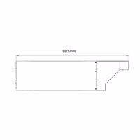 Hood for Pizza Oven - 1340mm - fits PDP66B & PDP66BTC-NB