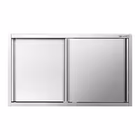 خزانة حائط ستانلس ستيل PREMIUM - 1400x400mm - مع باب انزلاقي - ارتفاع 800 mm