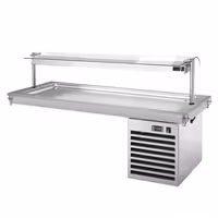 Ugradbena rashladna ploča (drop‑in) - 1785 mm - 5x GN 1/1 - +2 do +8 °C - 700 W - sa zaštitnim staklom