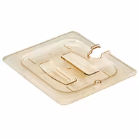 (6 komada) CAMBRO | H-PAN™ - GN poklopac 1/6 otporan na toplinu - Sa urezom i drškom - Jantar