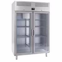 Szafa mroźnicza ze stali nierdzewnej PREMIUM PLUS – GN 2/1 – 1240 litrów – z 2 szklanymi drzwiami