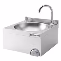 Hand Wash Sink – with tap, soap dispenser, knee-operated control and rim