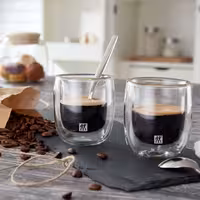(2) ZWILLING | Sorrento Espresso Glasses – 80 ml - double‑walled borosilicate