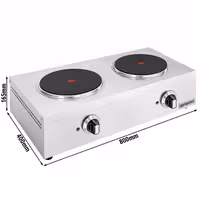 Cocina eléctrica de sobremesa - 5,2kW - 2 placas