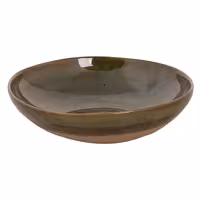 (6 adet) WISTERIA - Çukur Tabak Yuvarlak - Stoneware, Ø220mm, Yeşil / Bej