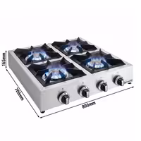Plinsko kuhalo - 20 W - 4 plamenika - nadpultni