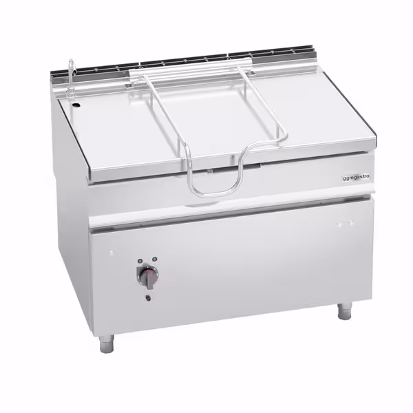 Billenő serpenyő - elektromos - 100 literes - 14,4 kW - kézi billentéssel és vízfeltöltő csappal