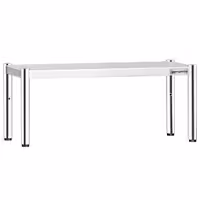 Rozsdamentes acél polc felépítmény - 1 szintes - 1000x370 mm - magasságában állítható