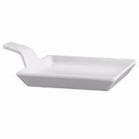 (24 adet) FLYING BUFFET - Mini Sunum Tabağı - Melamin, 120x95mm, Beyaz