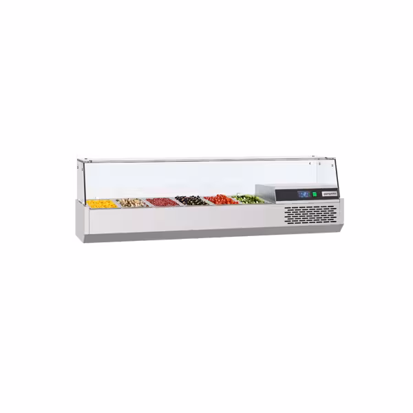 Nadstawka chłodnicza do na dodatki PREMIUM - 1550x390mm - 6x GN 1/3