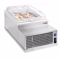 Countertop Ice Cream Display Freezer - 495mm - Static cooling - for 2 x 5 litres Napoli pans