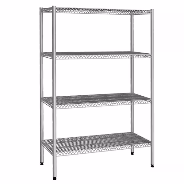 رفوف ستانلس ستيل - 1220x360mm - عمق: 360 mm - 4 رفوف - الحمولة: 240 kg
