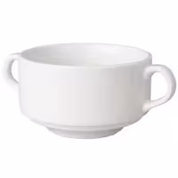 (12 adet) BUDGETLINE - Kulplu Çorba Kasesi - Ø105mm - 300 ml - Beyaz