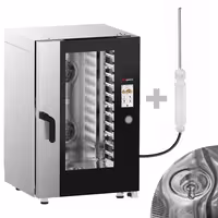 Commercial Electric Combi Oven - Touchscreen Controls - 11x GN 1/1 - incl. Automatic washing system & Core temperature probe