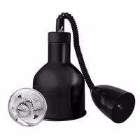 Infracrvena grijaća svjetiljka - 275 W - sjenilo Ø 175 mm - podesiva po visini - crna