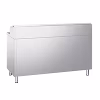 Table réfrigérée de préparation - 1468 x 600 mm - avec 2 portes - superstructure en inox 8x GN 1/4