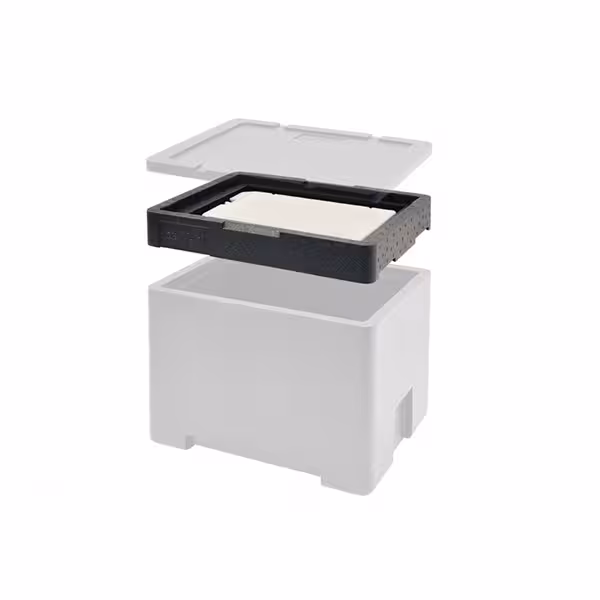 Pregradna ploča GN 1/2 - 420x330x85 mm - GN 1/2 - polipropilen - termička izolacija - visoka stabilnost - industrijsko čišćenje moguće - CE označeno - kompatibilno s PLB-001, PLB-002 i PLB-003