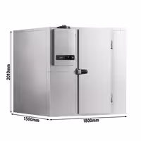 Inox rashladna komora - 1800x1500 mm - 4,06 m³ - uklj. rashladni agregat - -2/+8 °C