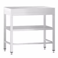 طاولة عمل ستانلس ستيل PREMIUM - 600x600mm - مع رف سفلي & تدعيم