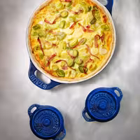 STAUB| Ceramic Mini Cocotte, Round – Dark Blue - Ø 100 mm - Oven-Safe, All Hobs