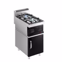 Plinski štednjak - Linija 700 - 400x700x1000 mm - 10 kW - 2 plamenika - samostojeći - zatvoreni ormarić s 1 vratima