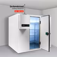 Zamrzivačka komora - 1800x1200 mm - 2,65 m³ - uklj. zamrzivački agregat i PVC lamele - -20/-10 °C