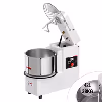 Spiralna miješalica za tijesto - 42 l / 38 kg - 2 brzine - podizna glava i uklonjiva posuda - s mehaničkim timerom - 400 V
