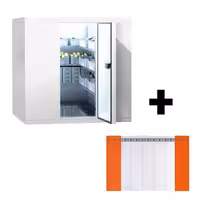 Cameră frigorifică de congelare - 1800x1800 mm - 4,30 m³ - cu perdea cu benzi PVC