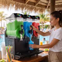 Commercial Slush Machine – 3 x 12 litres – 1.1 kW – digital