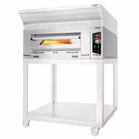 Gas Deck Pizza Oven - Single Deck - Refractory Stone Deck - 9 x Ø 34cm (13.4") - 230V Single Phase - Mechanical Controls - up to 450°C