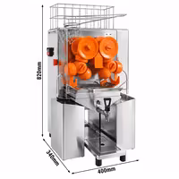 Commercial Electric Orange Juicer – with manual fruit feed and drain tap