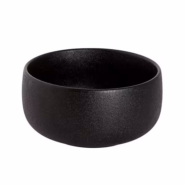 (12 adet) Tatlı / Salata Kasesi - Porselen - Universe - 450ml - yuvarlak - Ø110mm - Derinlik:55mm - Siyah