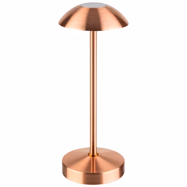 Şarj Edilebilir Masa Lambası - ALVA MICRO - 3 kademeli kısılabilir - Ø80x205mm - Bakır