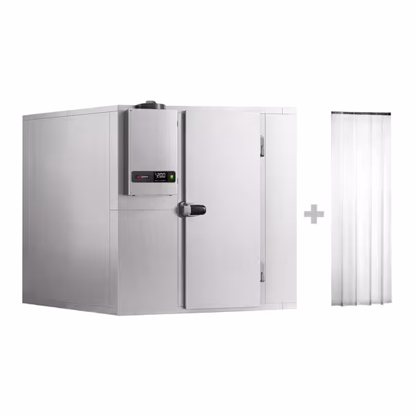Inox zamrzivačka komora - 1800x1800 mm - 4,30 m³ - uklj. zamrzivački agregat - -20/-10 °C