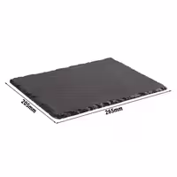 (6 Stück) Naturschieferplatte - 265x205mm - Schwarz