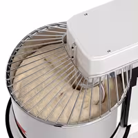 Spiralna miješalica za tijesto - 33 l / 25 kg - 1 brzina - podizna glava i uklonjiva posuda - s mehaničkim timerom - 400 V