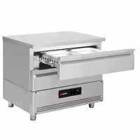 Masă rece refrigerare și congelare – 930 mm – 2 sertare