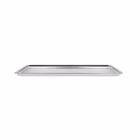 Ausstell-/Auslageblech - Edelstahl - mit Rand - 768x268x20mm