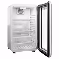 Minibar hladnjak - 495 mm - bruto 120 l - s jednim staklenim vratima - bijela
