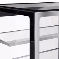 Commercial cake display fridge - 598L - 1500mm - Double glazing - with 2 adjustable shelves - rear sliding doors