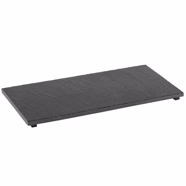(6 adet) GN 1/3 Sunum Tabağı - Dikdörtgen - Doğal arduvaz taş - VALO - 325x176mm - Siyah