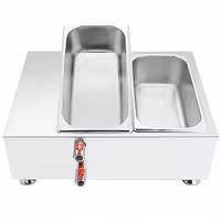 Chocolate Melter - 2 x 1/3 GN - 1.5kW - incl. 2 lids & 2 x 1/3 GN pans