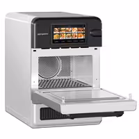 Commercial High Speed Oven - Touchscreen - 3.0kW - Stainless Steel - Ventless - incl. Pizza Tray, Mesh Basket | 80% Faster Cooking