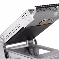 Tálcazáró gép - 750 W - Szerszám: 270x250 mm - Fóliatekercs: 245 mm
