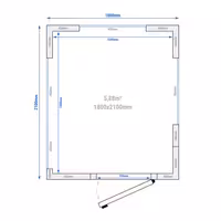 Külmkamber - 1800x2100 mm - 5,88 m³